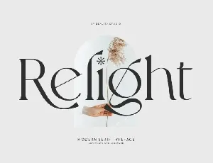 Relight font