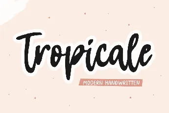 Tropicale Handwritten font