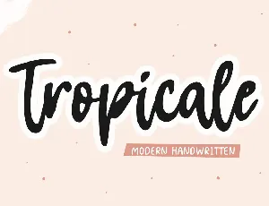 Tropicale Handwritten font