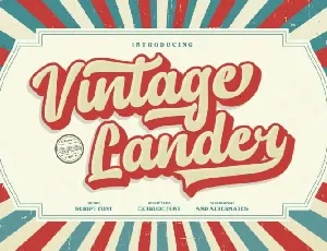 Vintage Lander font