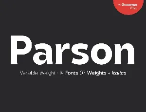 Parson font