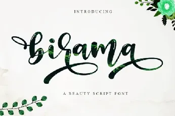 Birama Calligraphy Script font