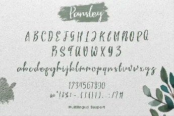 Parsley font