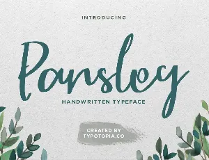 Parsley font