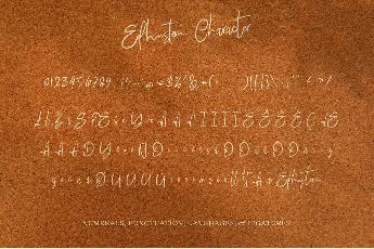 Edhustem Signature font