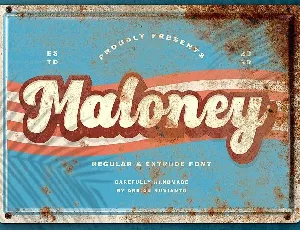 Maloney Script font