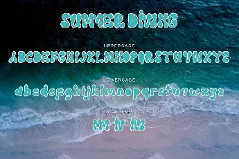 Summer Diving font