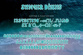 Summer Diving font