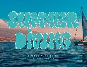 Summer Diving font