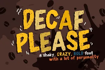 Decaf font