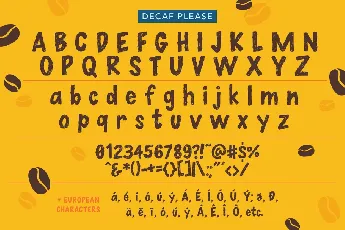 Decaf font