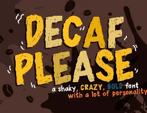 Decaf font