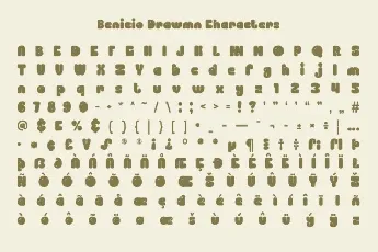 Benicio Drawn font