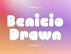 Benicio Drawn font