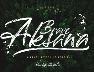 Aksana Brush Free Download font