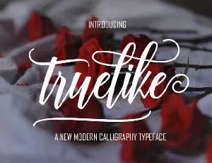 Truelike Script Free font