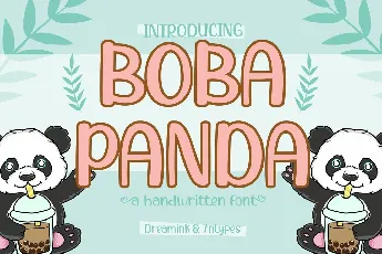 Boba Panda Script font