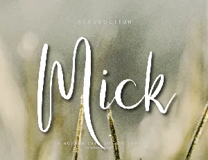 Mick font