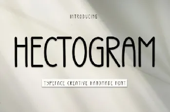 Hectogram Display font