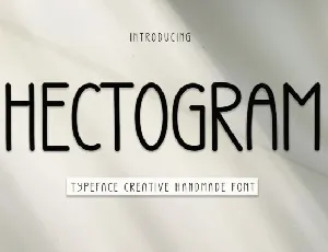 Hectogram Display font