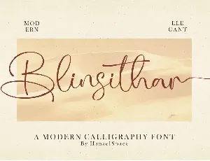 Blinsithar font