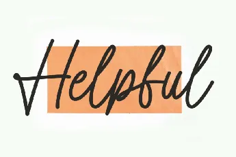 Helpful Script font