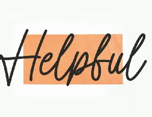 Helpful Script font