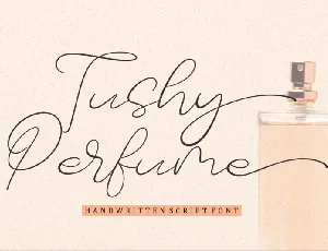 Tushy Perfume Script font