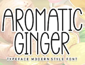 Aromatic Ginger Display font