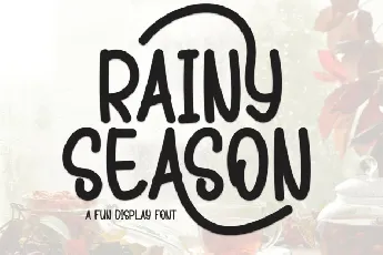 Rainy Season Display font
