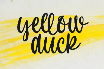 Yellow Duck font