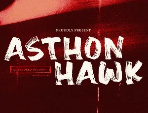 Asthon Hawk font