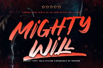 Mightywill-Personal use font