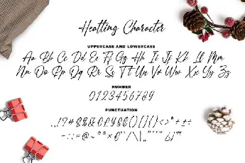 Heatting Signature font