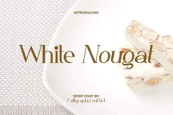 White Nougat font