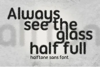 Halftone Font font