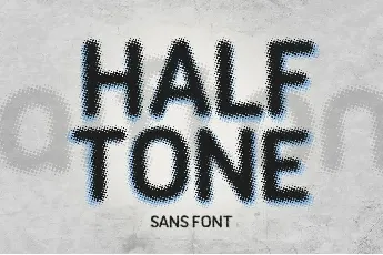 Halftone Font font