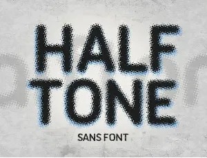 Halftone Font font