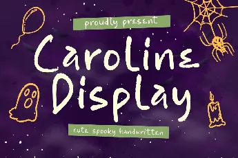 Caroline Display font