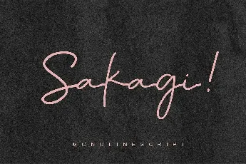 Sakagi font