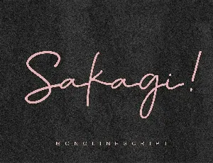 Sakagi font