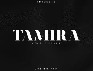 Tamira Typeface font