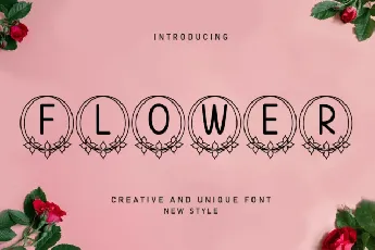 Flower Display Typeface font