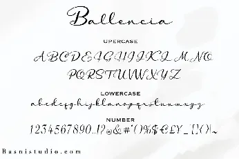 Ballencia font