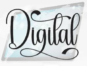 Digital Script font