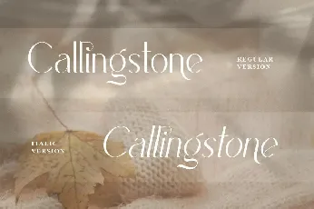 Callingstone font