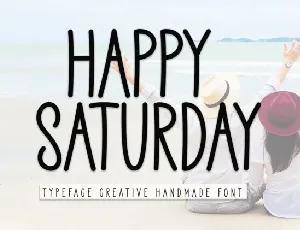 Happy Saturday Display font