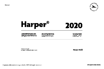 Harper font