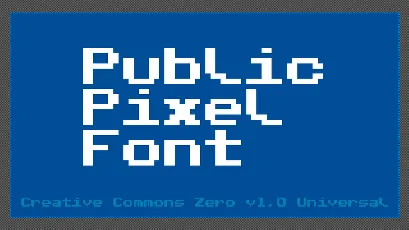 Public Pixel font