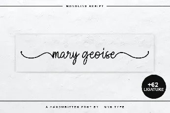 Mary Geoise font